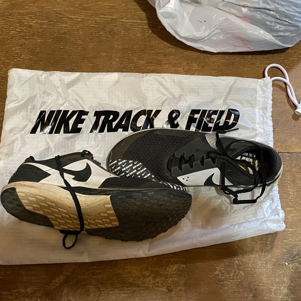 Nike Black and White Track & Field Shoes